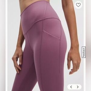 Lululemon Align Leggings with Pockets - Dark Blush Colour